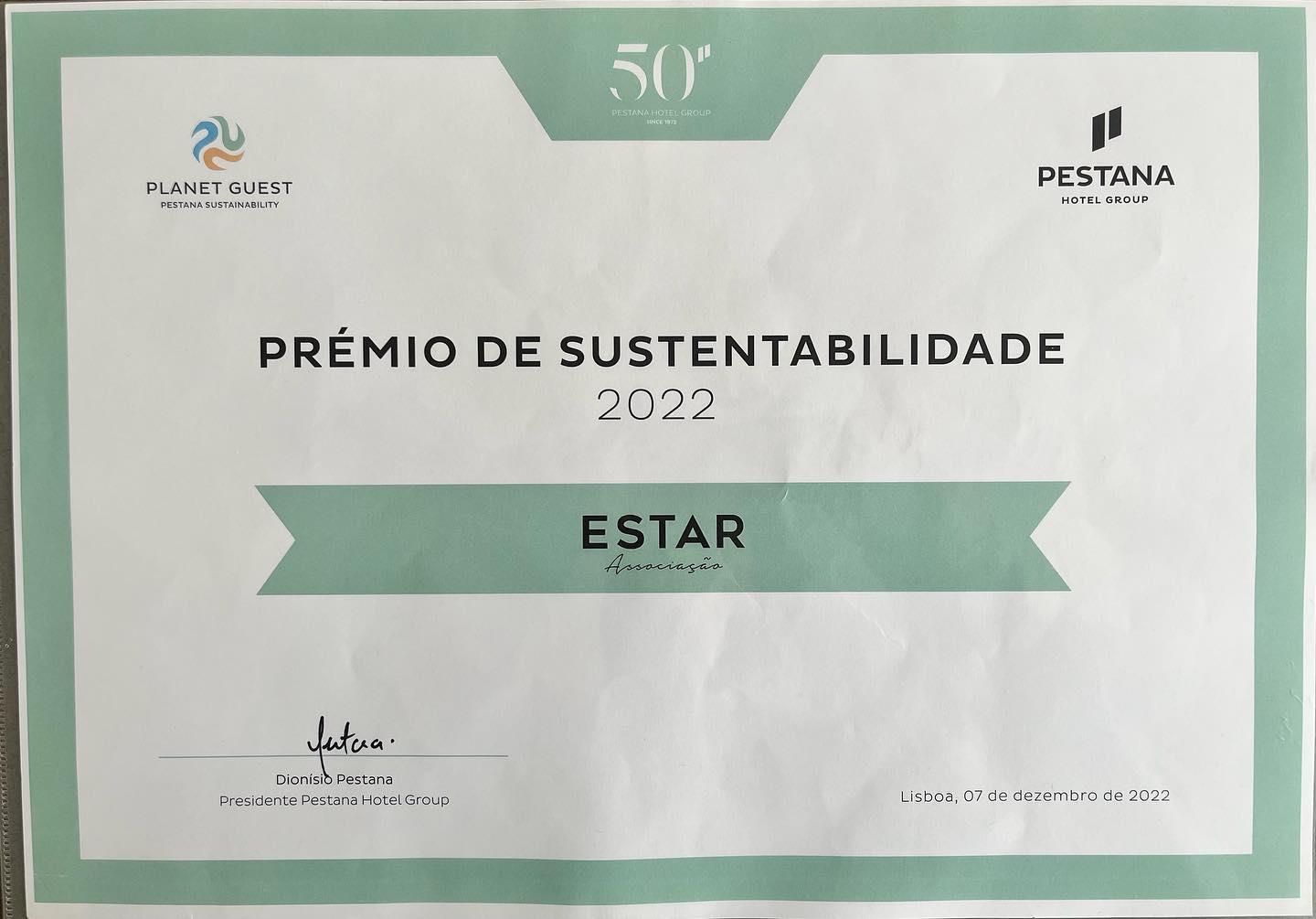 Prémio de Sustentabilidade 2022