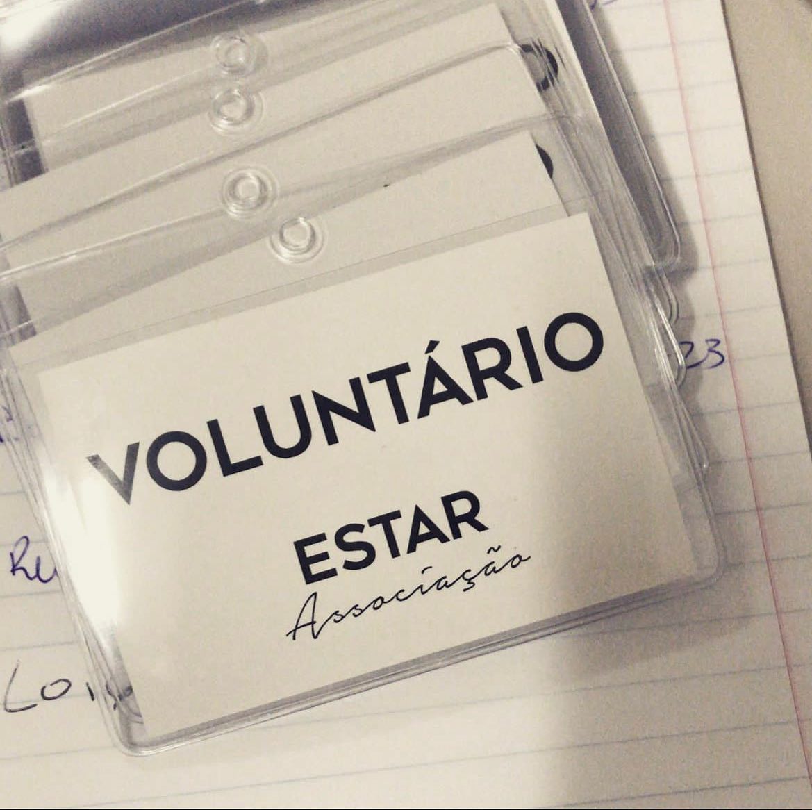 Agradecimento aos Voluntários ESTAR