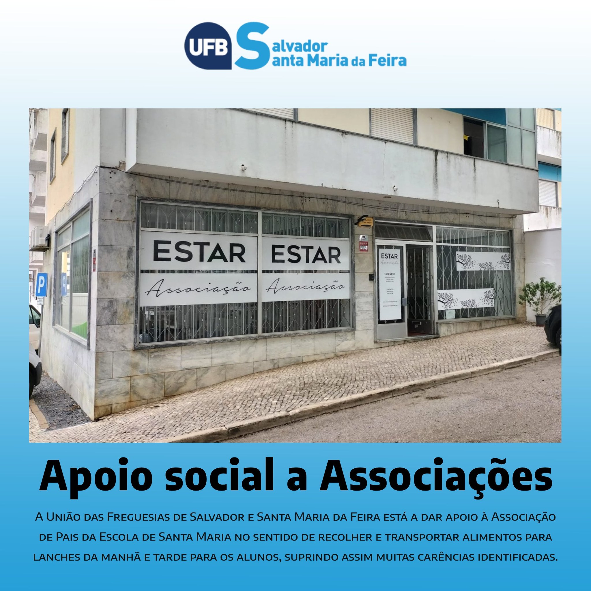 Apoio Social a Associações: Associação de Pais da Escola Básica e Secundária de Santa Maria