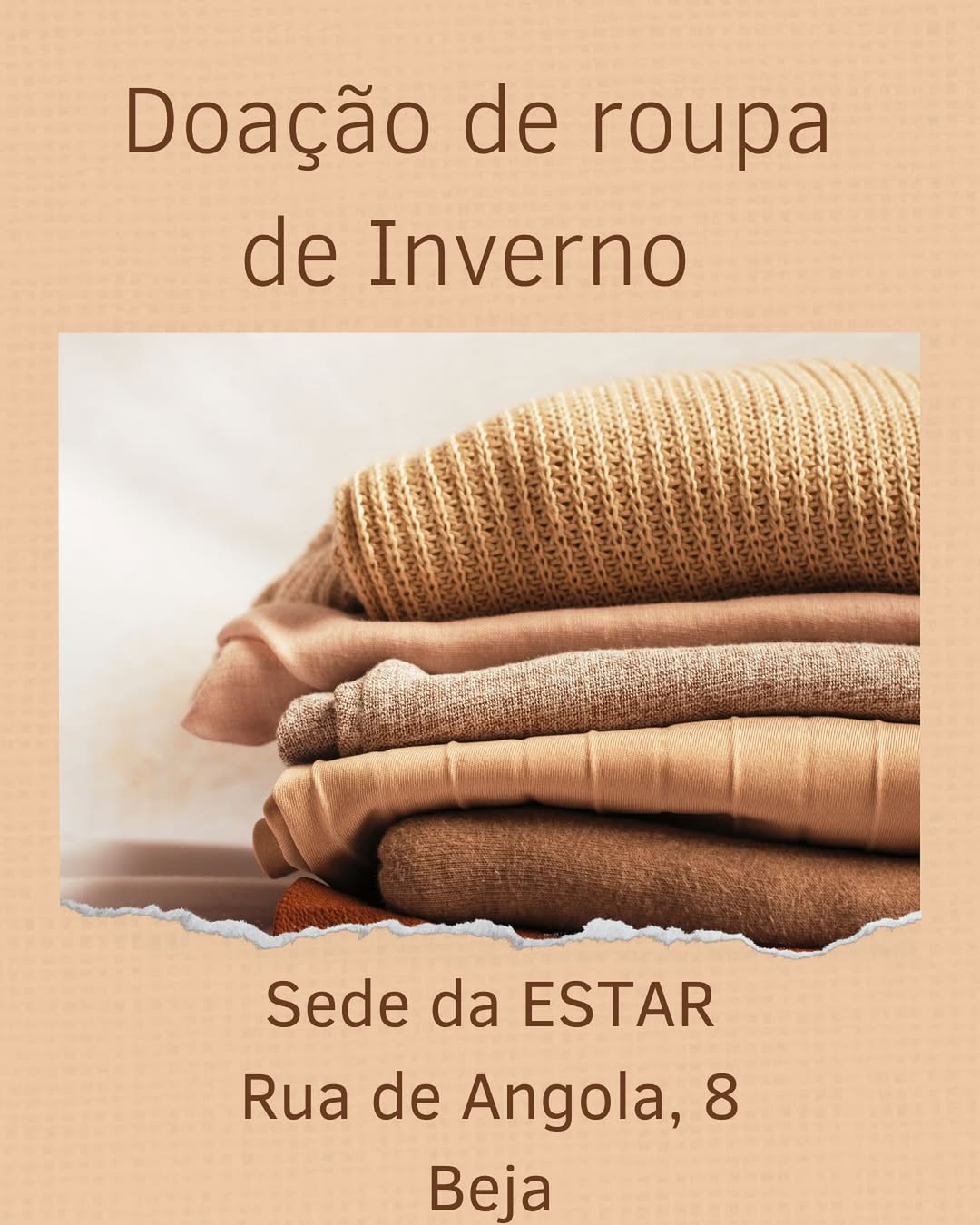 Doação de Roupa de Inverno