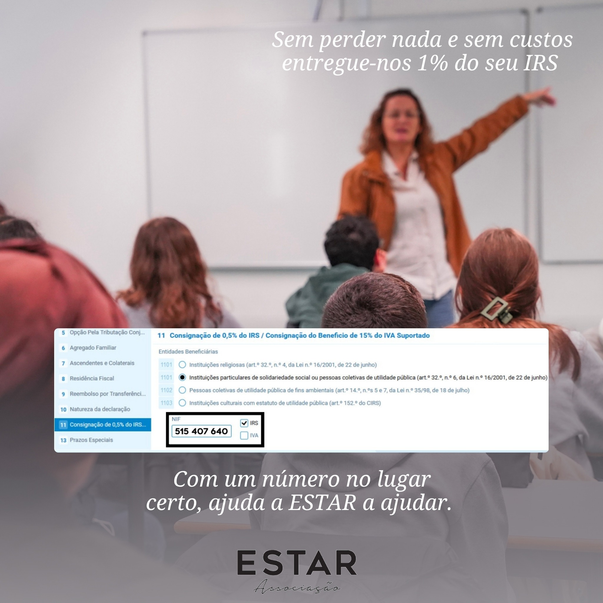 ESTAR: O Número no Lugar Certo (IRS)