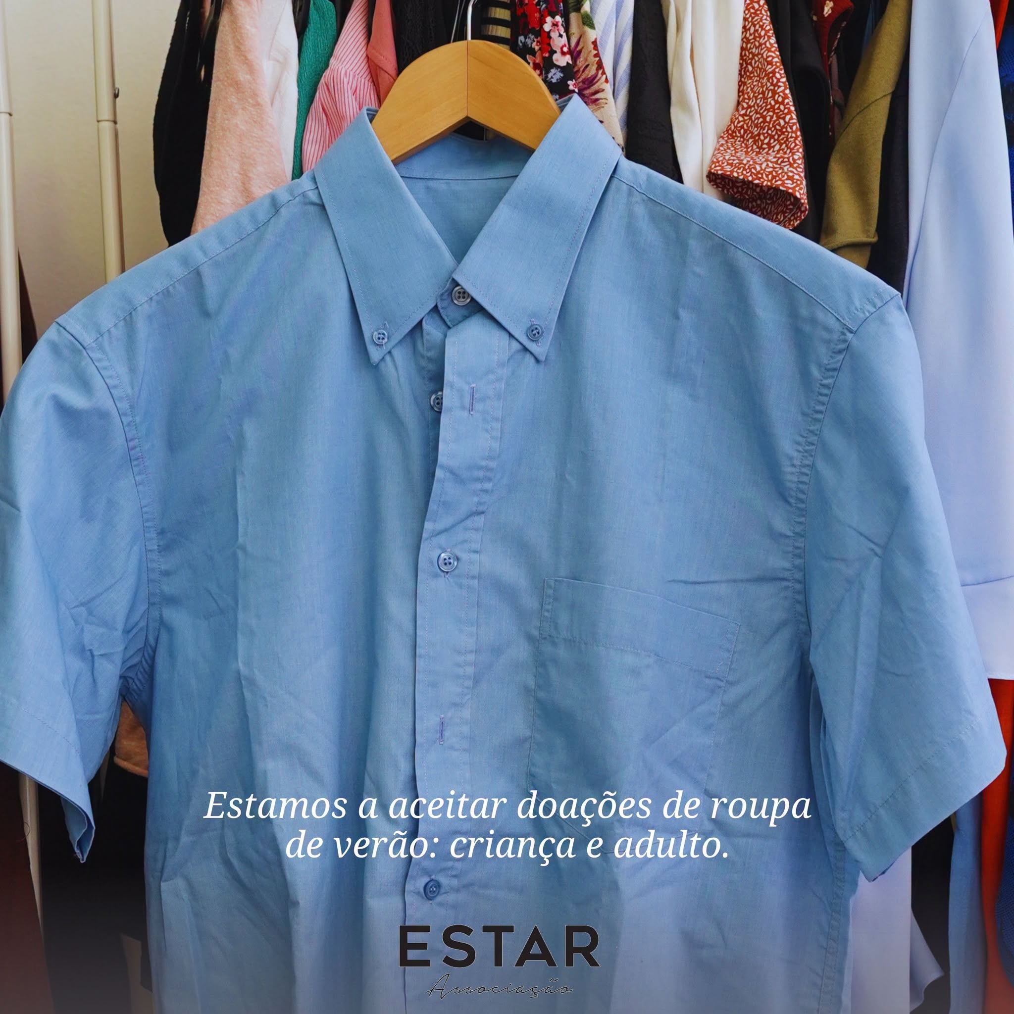 ESTAR: Estamos a Aceitar Doações de Roupa de Verão