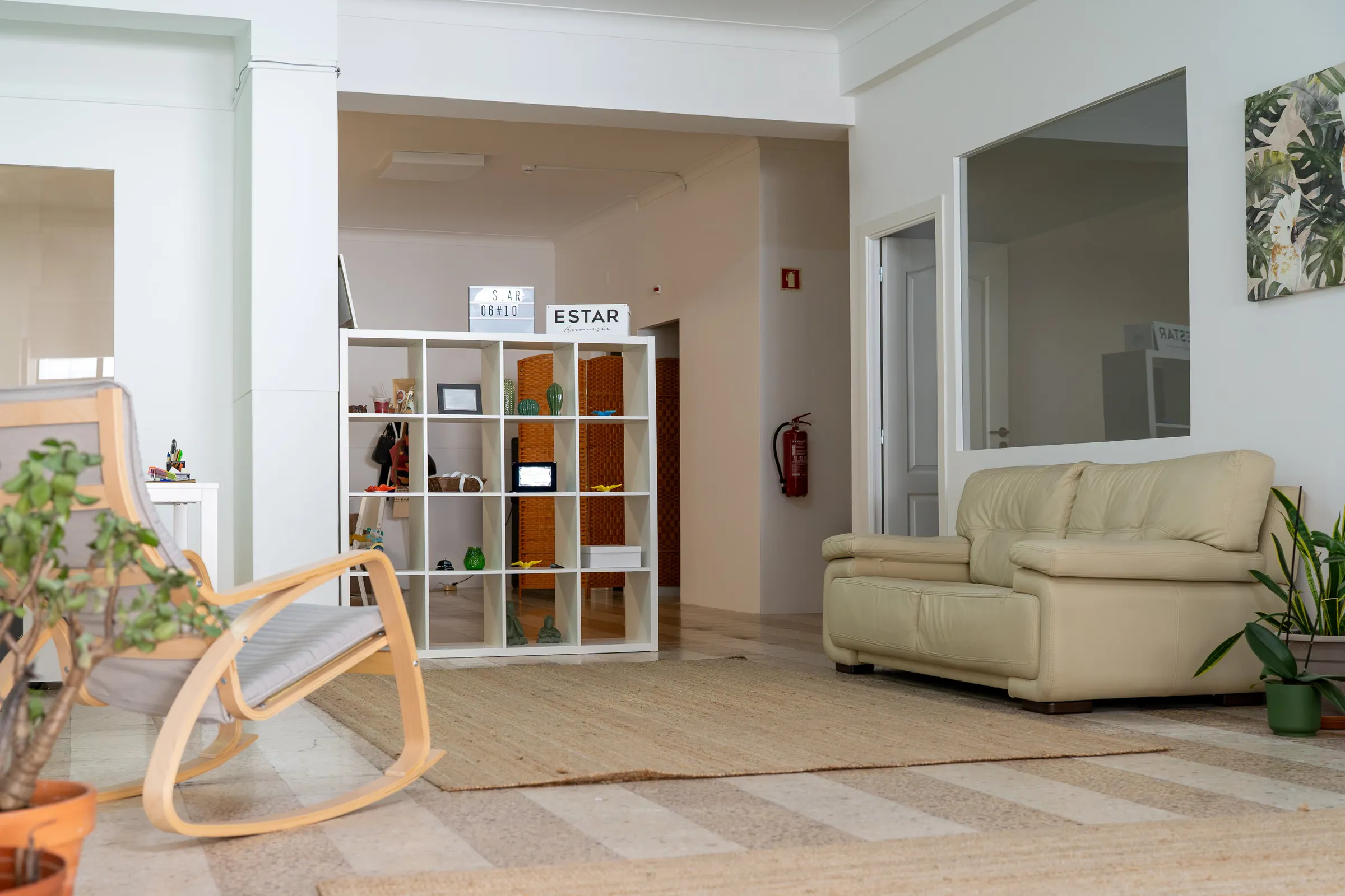 Sala de estar da sede da ESTAR